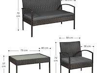 Loungeset trinidad zwart - afbeelding 5 van  11