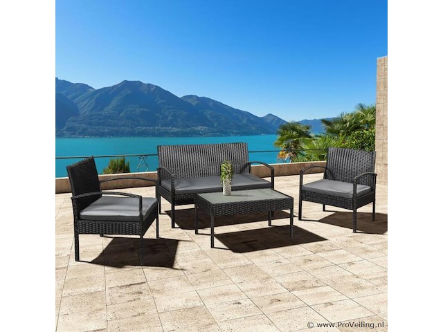 Loungeset trinidad zwart - afbeelding 4 van  11