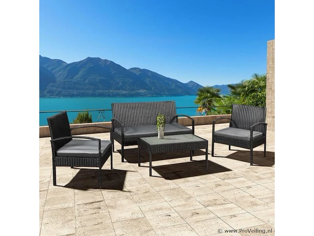 Loungeset trinidad zwart - afbeelding 4 van  11