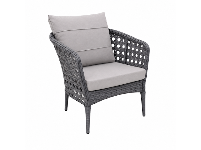 Loungeset, tuana grey, antraciet, licht grijs - afbeelding 3 van  6
