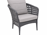 Loungeset, tuana grey, antraciet, licht grijs - afbeelding 3 van  6