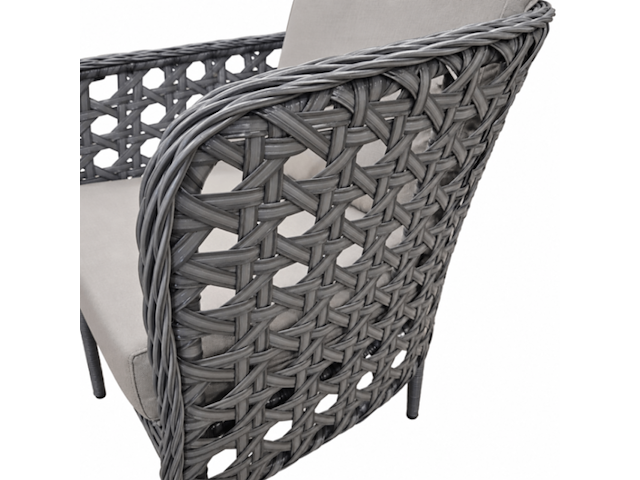 Loungeset, tuana grey, antraciet, licht grijs - afbeelding 4 van  6