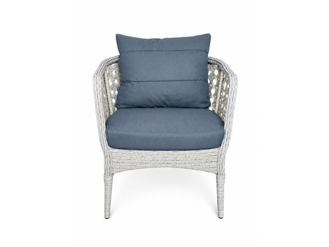 Loungeset, tuana white , wit, blauw antraciet - afbeelding 4 van  5