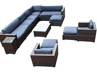 Loungeset vonato, 12-delig, bruin - afbeelding 1 van  5