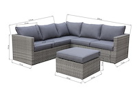 Loungeset vonato, caluna, lichtbruin - afbeelding 2 van  2