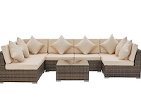Loungeset vonato, oasi, bruin wicker - afbeelding 4 van  10