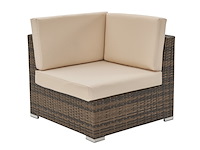 Loungeset vonato oasi bruin wicker - afbeelding 9 van  10