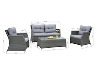 Loungeset vonato, toscano, antraciet - afbeelding 3 van  3