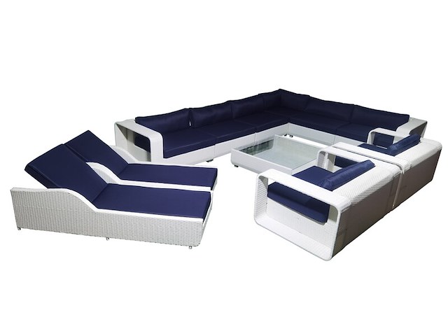 Loungeset vonato, zalvora, wit - afbeelding 1 van  2