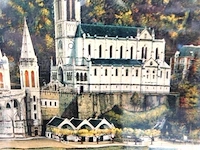 Lourdes basilique - vue laterale - afbeelding 2 van  5
