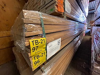 Louro vermehlo planken geschaafd 4250x145x21mm (56x) - afbeelding 4 van  4
