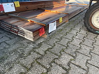 Louro vermelho hardhouten vlonderplanken met groef 4250x145x21mm (37x) - afbeelding 2 van  3