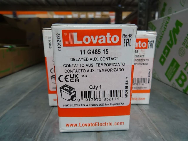 Lovato electric - 11 g485 15 - hulpcontact (7x) - afbeelding 2 van  2