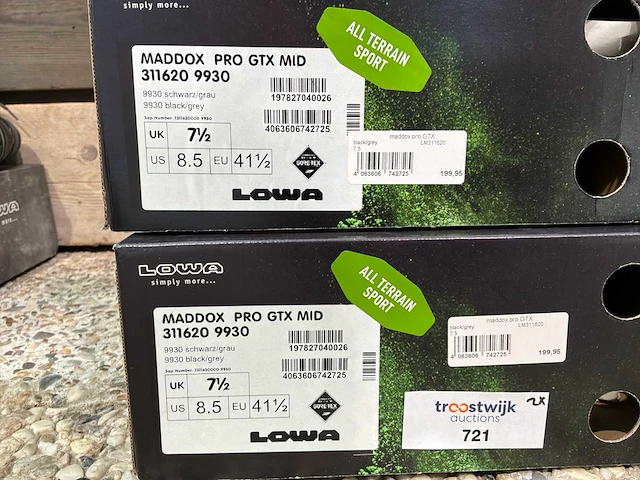 Lowa maddox pro gtx mid wandelschoen 41.5 (2x) - afbeelding 3 van  3