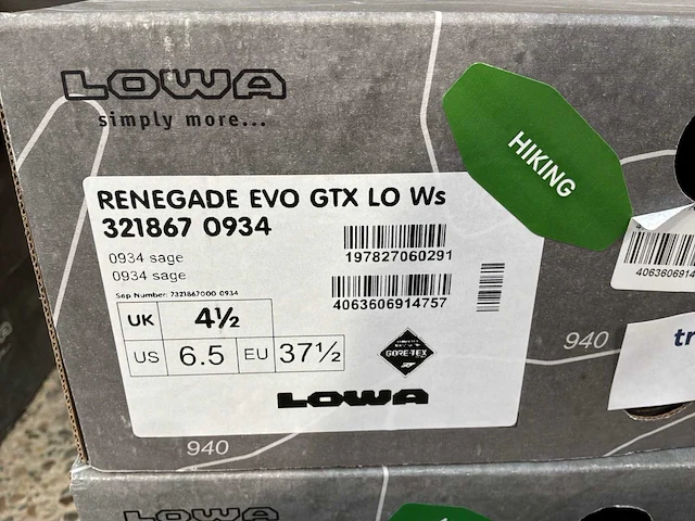 Lowa renegade evo gtx lo ws wandelschoen (3x) - afbeelding 3 van  5
