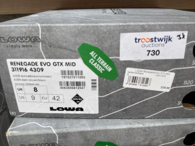 Lowa renegade evo gtx mid wandelschoen (3x) - afbeelding 3 van  5