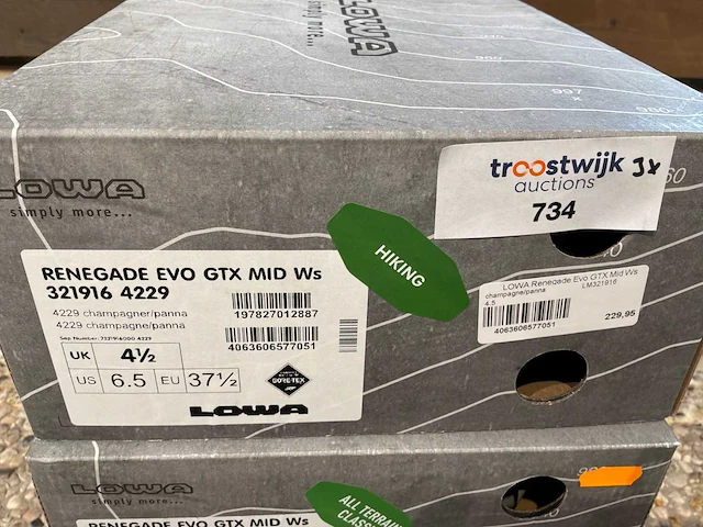 Lowa renegade evo gtx mid ws wandelschoen (3x) - afbeelding 3 van  5
