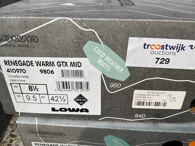 Lowa renegade warm gtx mid wandelschoen (2x) - afbeelding 3 van  4