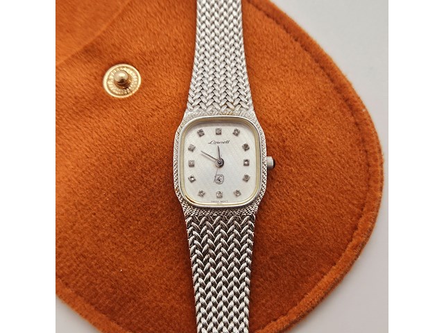 Lowsell dameshorloge met 12 x 0,09ct diamanten - afbeelding 1 van  6