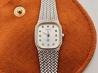 Lowsell dameshorloge met 12 x 0,09ct diamanten