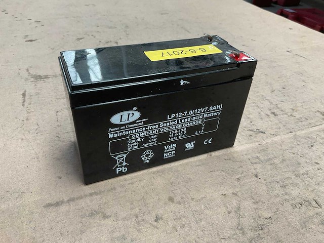 Lp 12-7.0 oplaadbare loodzuur accu - afbeelding 1 van  1