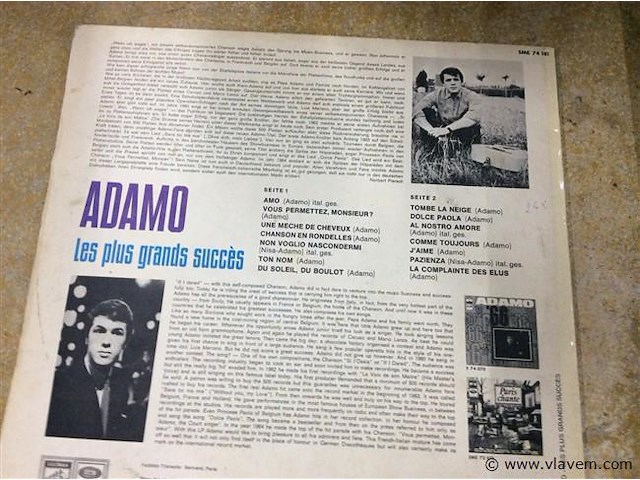 Lp adamo + getekende foto - afbeelding 2 van  4