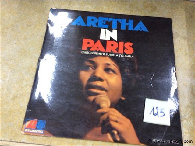 Lp aretha in paris - afbeelding 1 van  2