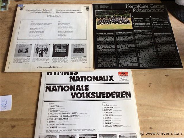 Lp divers 3stuks ( nationale hymnes + marsmuziek) - afbeelding 2 van  2