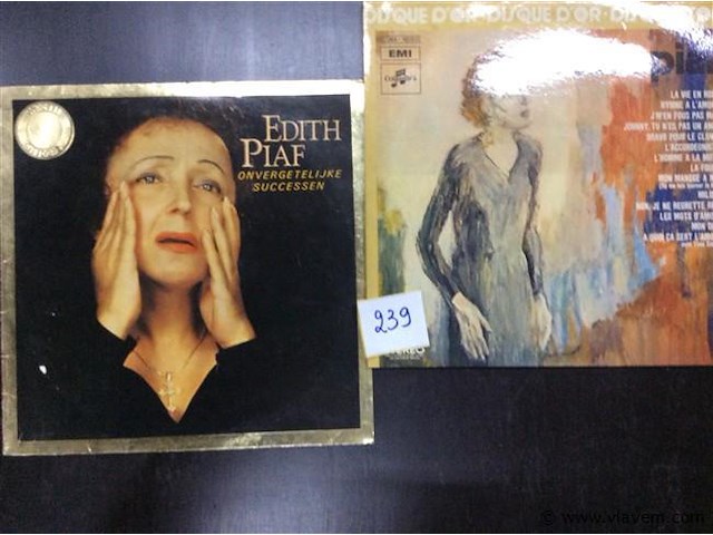 Lp edith piaf 2stuks - afbeelding 1 van  2