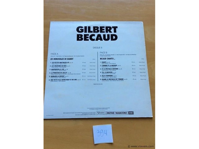Lp g bécaud - afbeelding 2 van  2