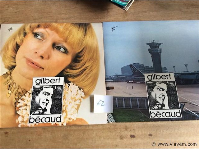 Lp gilbert bécaud 2stuks - afbeelding 1 van  1