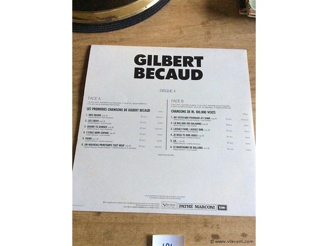 Lp gilbert bécaud - afbeelding 2 van  2