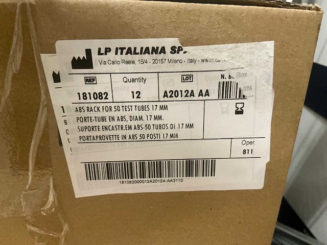 Lp italiana/vwr reageerbuisrek (120x) - afbeelding 3 van  3