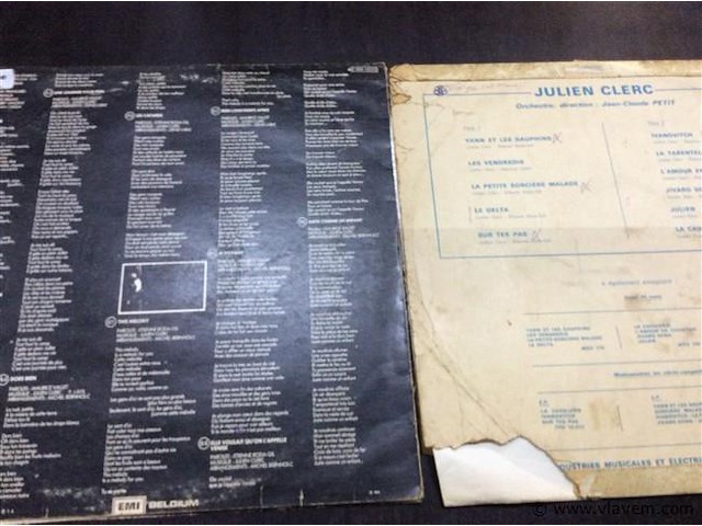 Lp julien clerc 2stuks - afbeelding 2 van  2