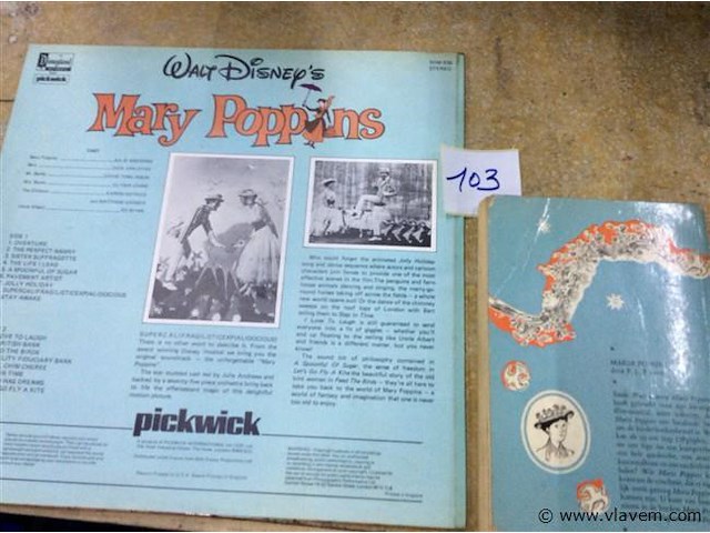 Lp mary poppins + boek - afbeelding 2 van  2