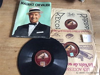 Lp maurice chevalier 78t + magazine - afbeelding 1 van  4