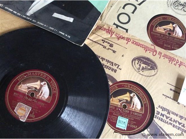 Lp maurice chevalier 78t + magazine - afbeelding 2 van  4