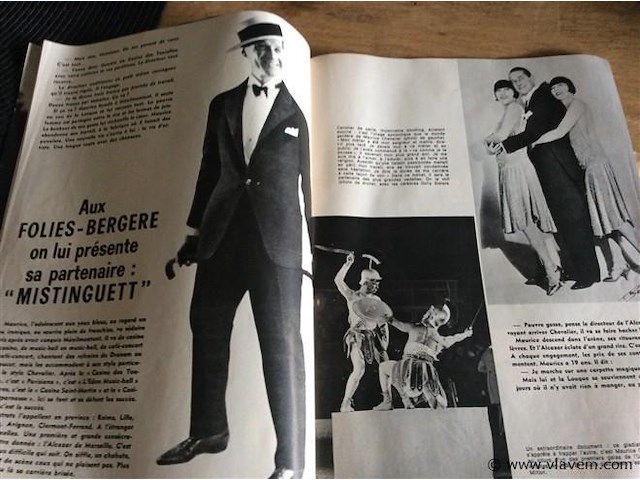 Lp maurice chevalier 78t + magazine - afbeelding 3 van  4