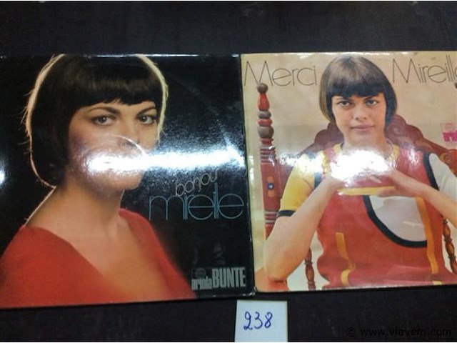 Lp mireille mathieu 2stuks - afbeelding 1 van  2