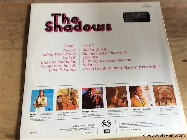 Lp the shadows - afbeelding 2 van  2