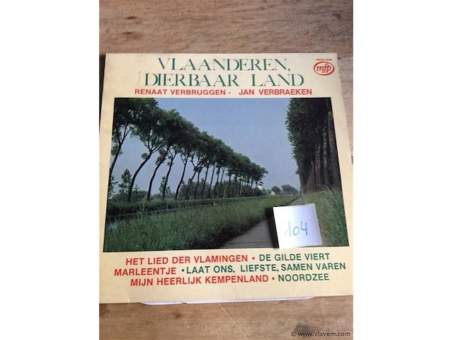 Lp vlaanderen dierbaar land - afbeelding 1 van  2