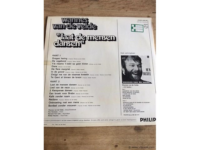 Lp wannes van de velde - afbeelding 2 van  2
