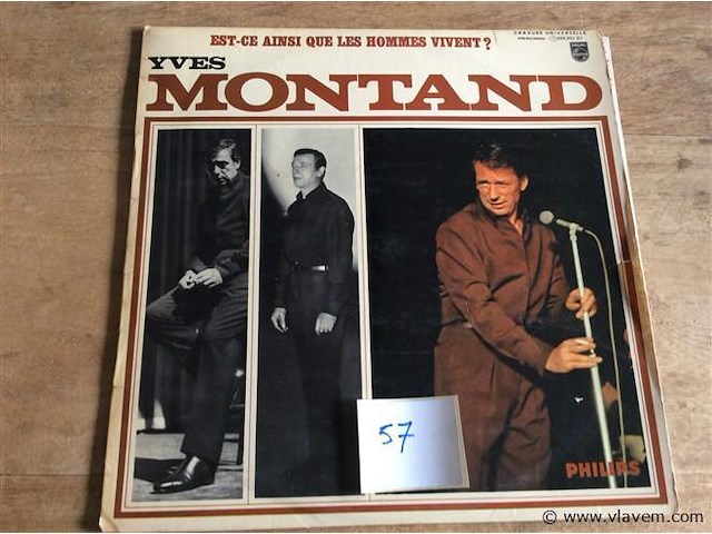 Lp yves montand - afbeelding 1 van  2
