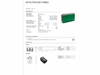 Lpcf12 170 - 12v / 170ah vrla lead carbon front-terminal batterij (12x) - afbeelding 11 van  12