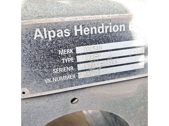 Lpg heftruck, doosan, g33-p - afbeelding 17 van  17