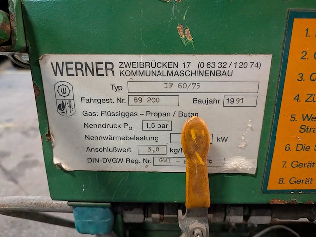 Lpg onkruidbrander, werner, if 60/75, 1991 - afbeelding 5 van  9