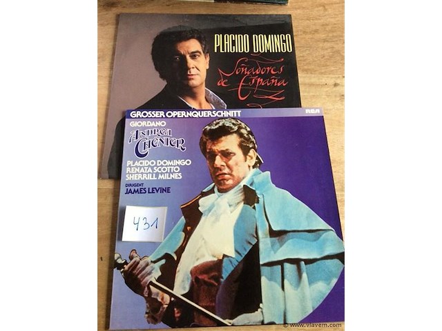 Lp's placido domingo + 2stuks - afbeelding 1 van  2