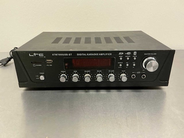 Ltc audio atm7000usb-bt digital karaoke amplifier versterker - afbeelding 3 van  10