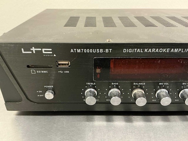 Ltc audio atm7000usb-bt digital karaoke amplifier versterker - afbeelding 5 van  10