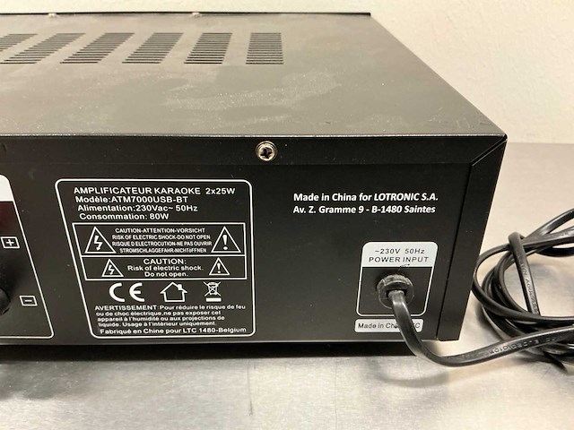 Ltc audio atm7000usb-bt digital karaoke amplifier versterker - afbeelding 9 van  10